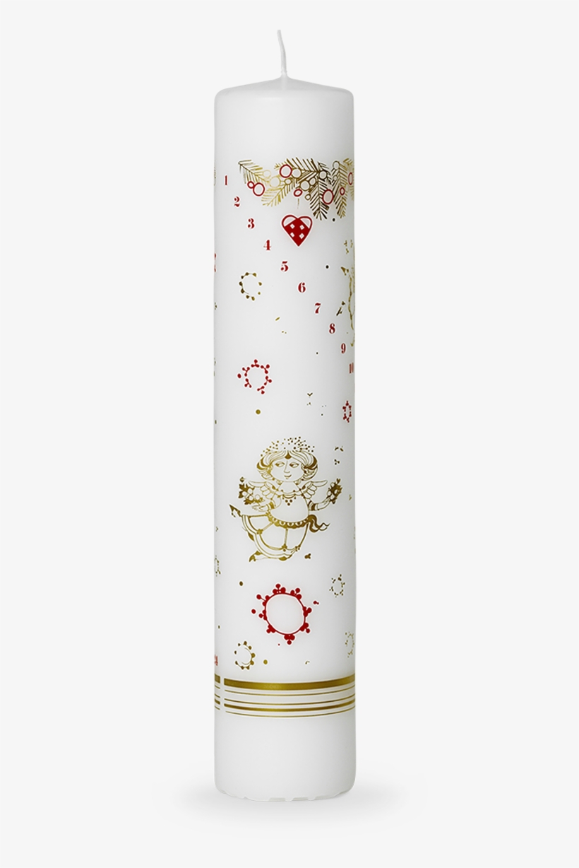 Christmas Tales Advent Candle White Ø5 Cm - Bjørn Wiinblad Kalenderlys, transparent png #8433798