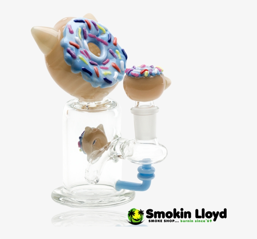 Cat Donut Water Pipe - Donut Kitty Rig, transparent png #8433934