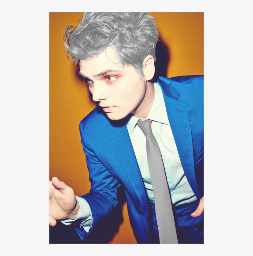 Gerard Way With Hair And Tie That Matches Your Blogs - Gerard Way Hesitant Alien, transparent png #8434215