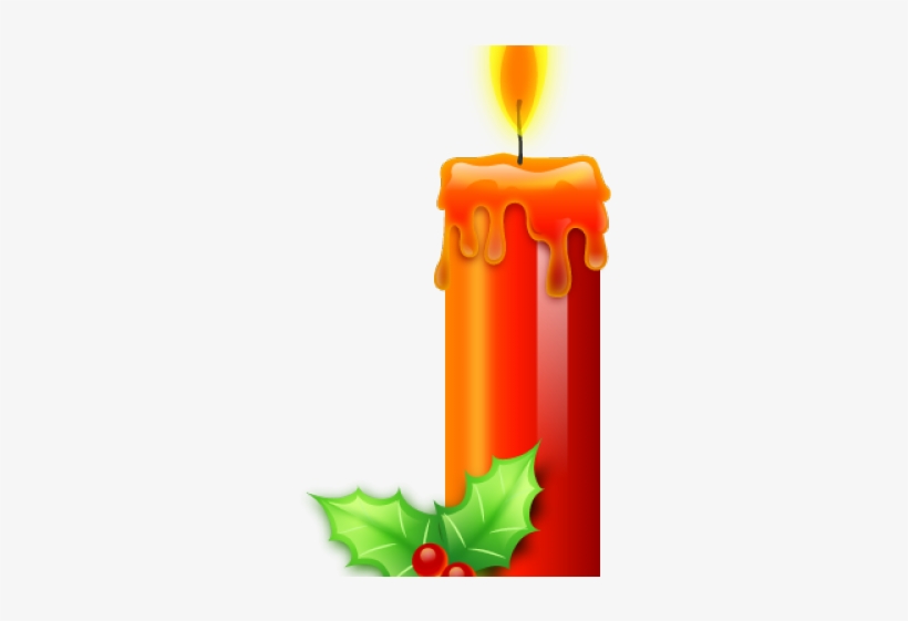 Christmas Candle Images - Light Candle Wax Png, transparent png #8434318