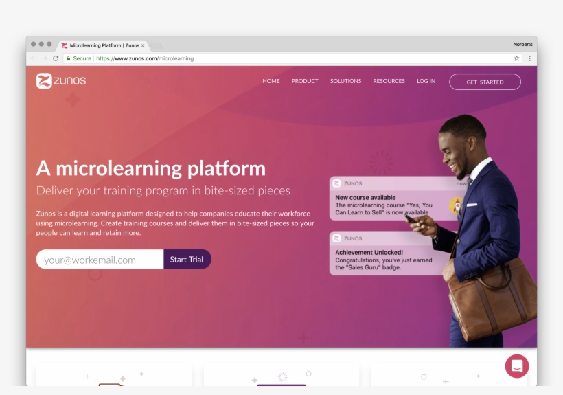 Zunos Is A Digital Learning Platform Designed To Help - Web Page, transparent png #8434402