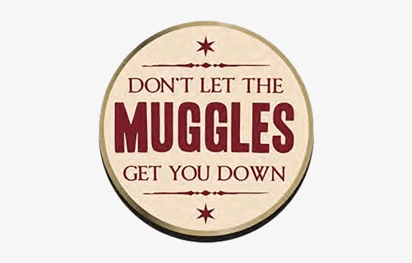 Don't Let The Muggles Get You Down Lapel Pin - Circle, transparent png #8435393