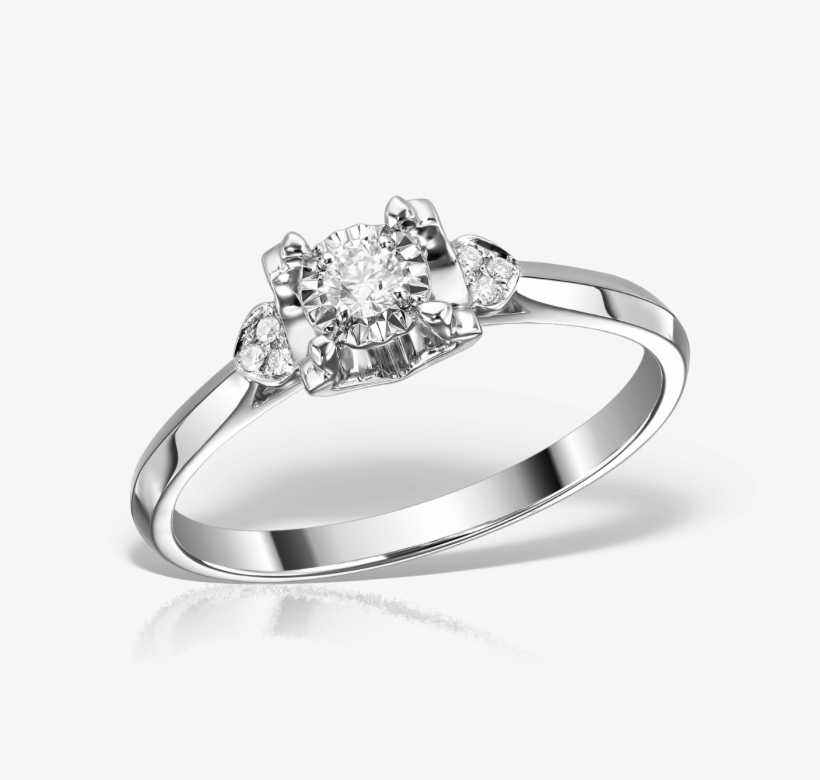 Inel De Logodna Teilor Heart 18k, Diamante - Pre-engagement Ring, transparent png #8437559