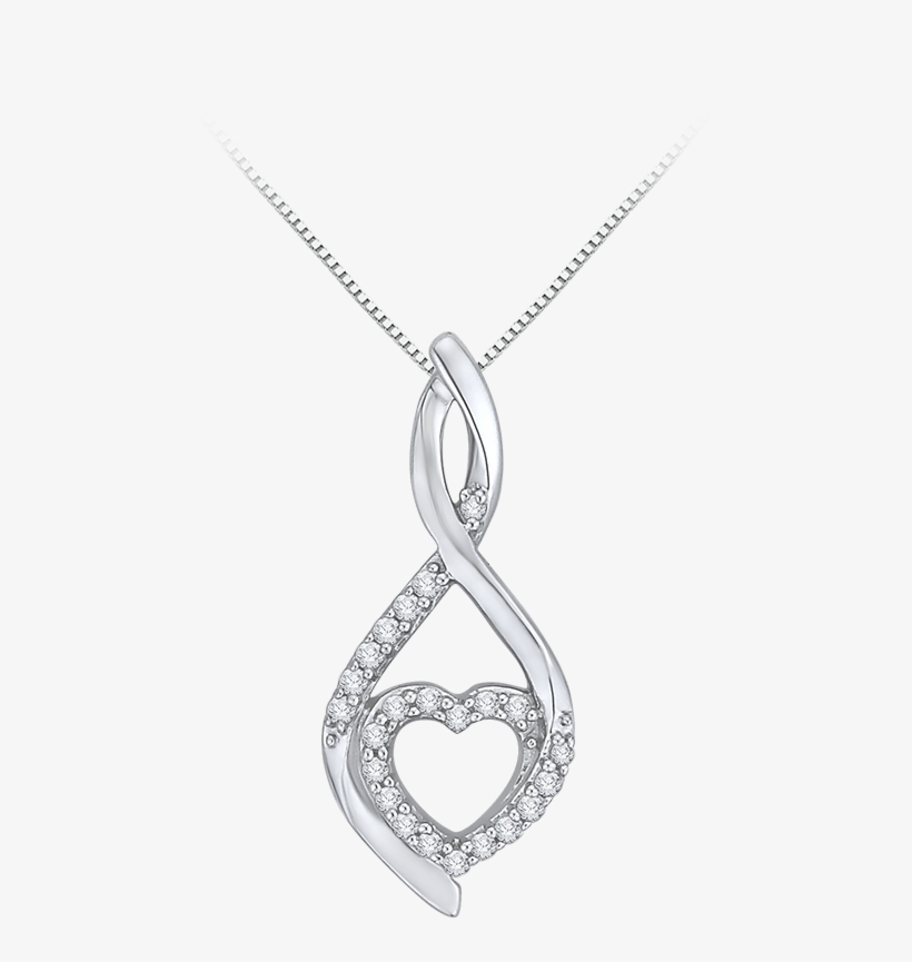 Diamond Heart Pendant - Pendant, transparent png #8437615