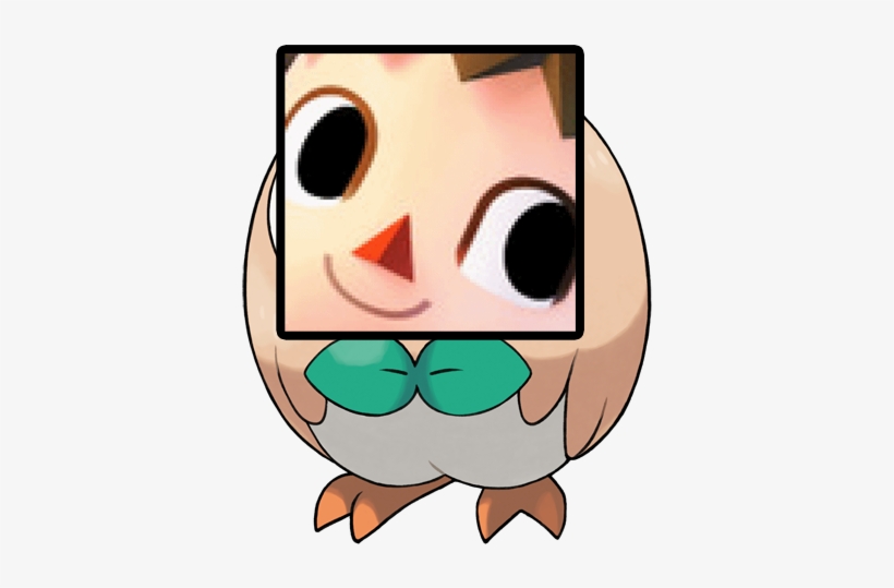 This Is What Happens When I Relate Rowlet And Villager - 神奇 寶貝 寵物 小 精靈, transparent png #8437744