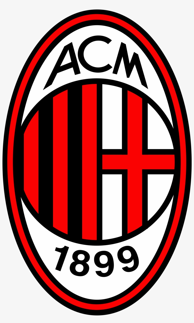 Ac Milan Logo Png, transparent png #8437966