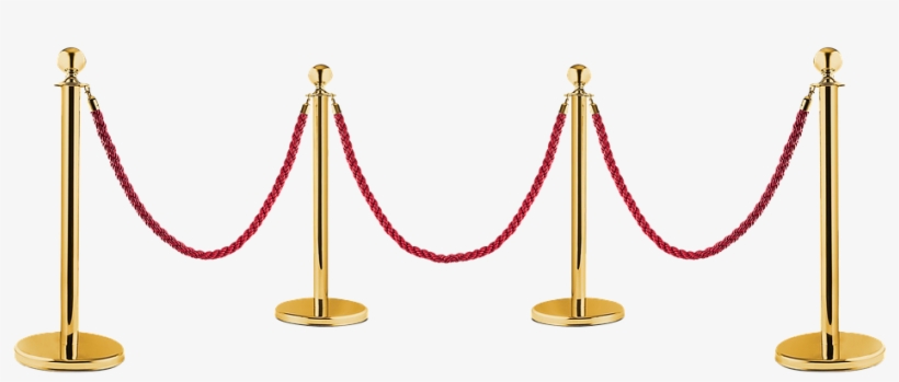 Demarcation, Gold, Red, Rope, Isolated, Barrier - Chain, transparent png #8438463