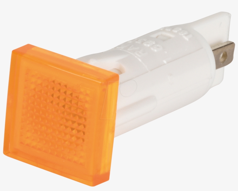 Indicator, 28 V, Bulb, 10 Mm, Square, Yellow Rafi - Plastic, transparent png #8438762