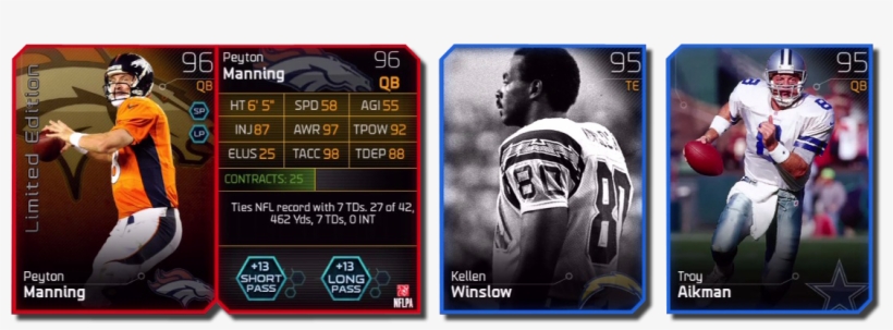 Peyton Manning, Kellen Winslow, Troy Aikman - Player, transparent png #8439105