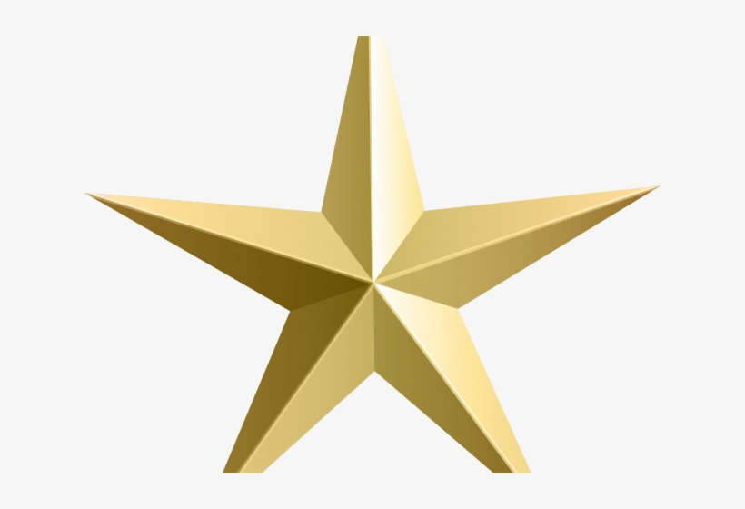 Golden Clipart Star Bethlehem - Transparent Star Clip Art, transparent png #8439109