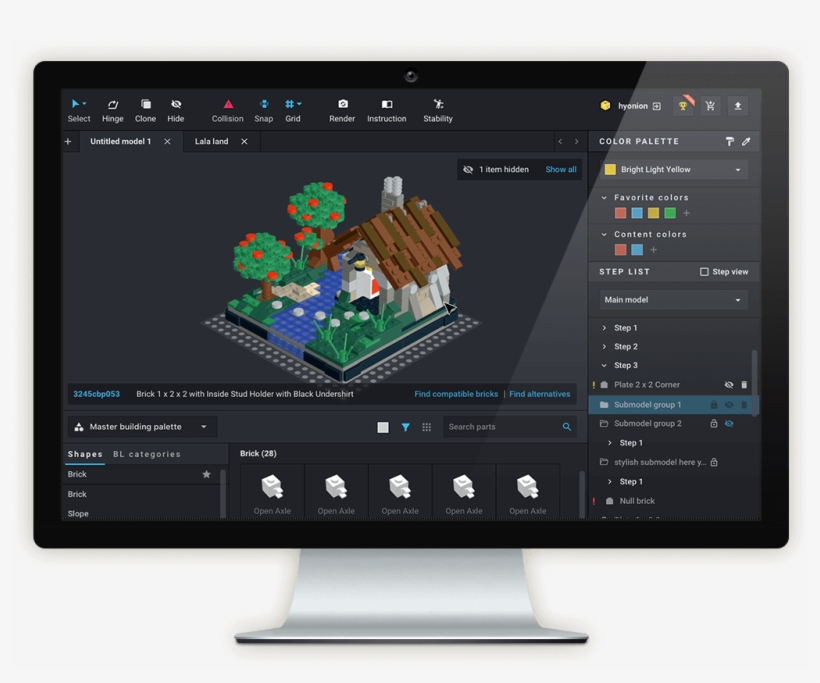 Studio 2 - - Lego Stud Io, transparent png #8439665