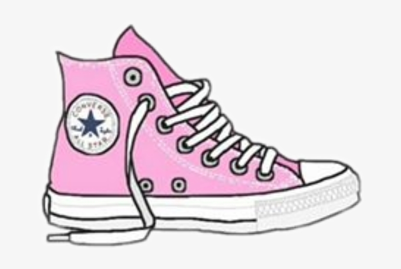 Png Transparent Stock Converse Allstar Pink Girl Cute - Converse Sticker, transparent png #8439965