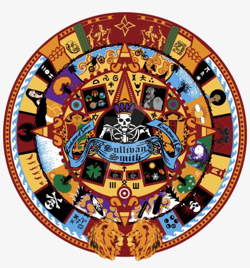 Aztec Calendar Logo 4 By Max - Aztec Calendar, transparent png #8440032