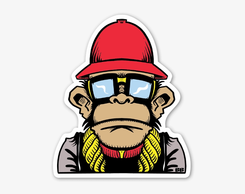 Bobby Mix Master Sticker - Hip Hop Monkey Png, transparent png #8440113