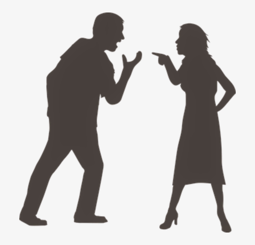 Silhouette Of People Yelling, transparent png #8440217