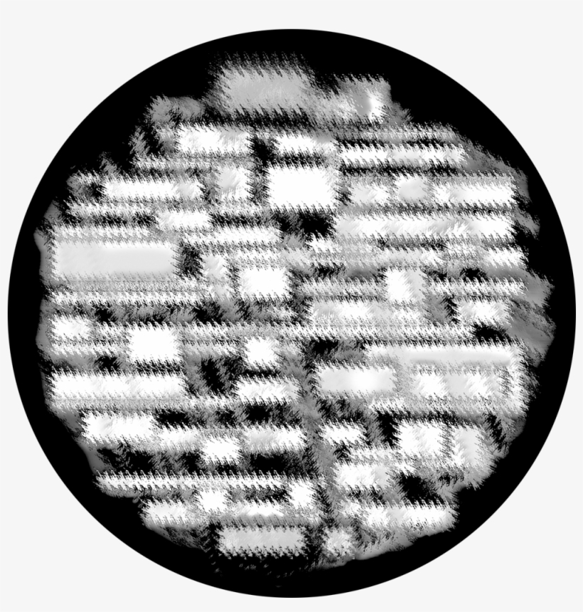 Apollo Design Sr-6192 Blurry Brick B&w Superresolution - Circle, transparent png #8440218