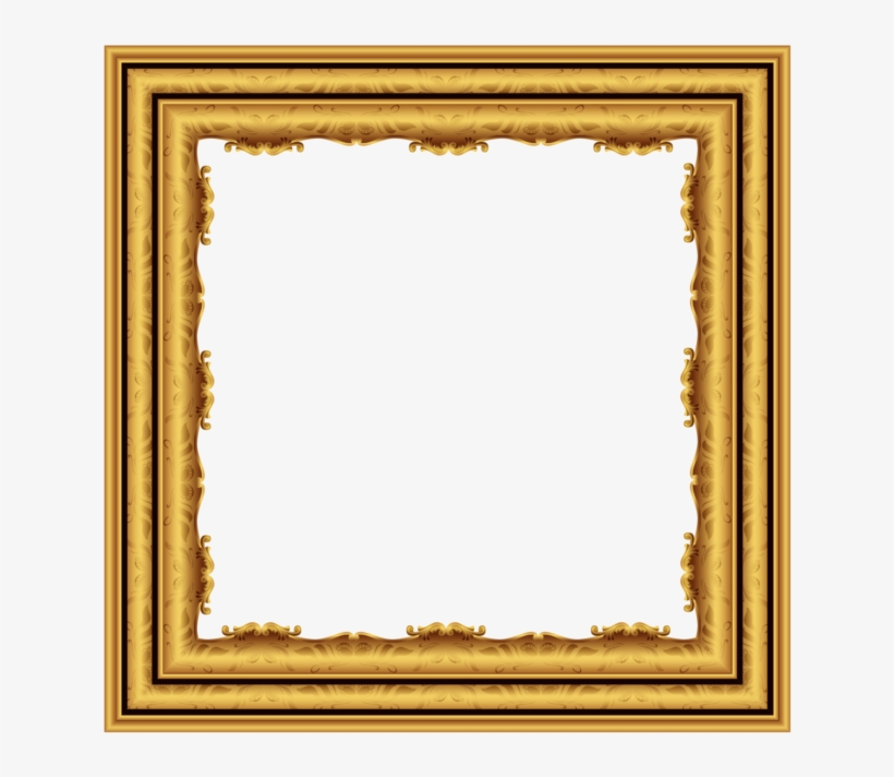 Gold Frame, transparent png #8440620