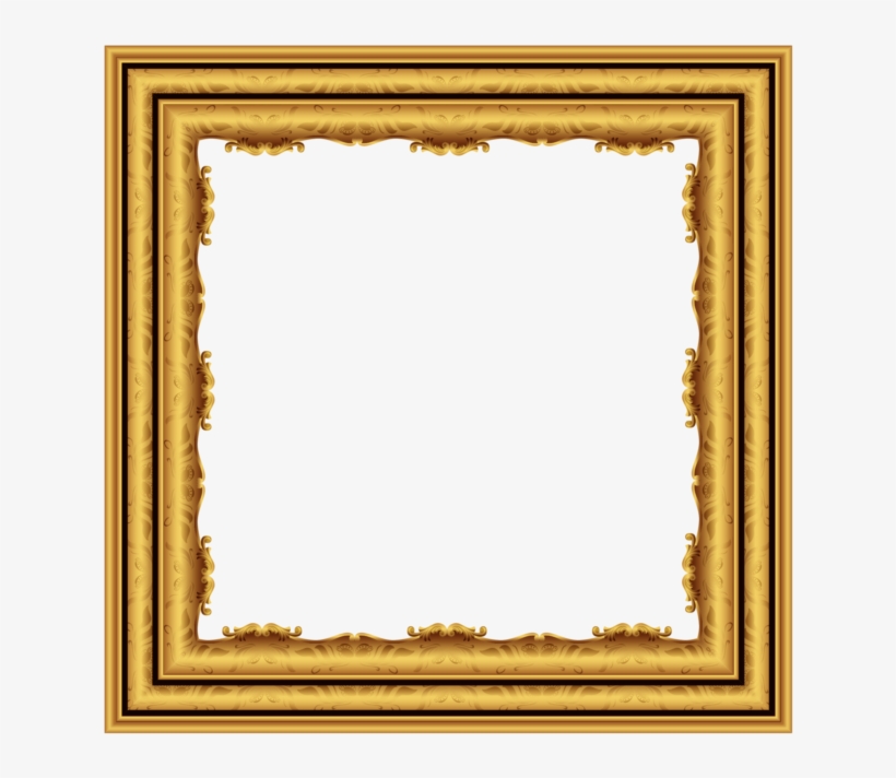 Gold Frame, transparent png #8440620