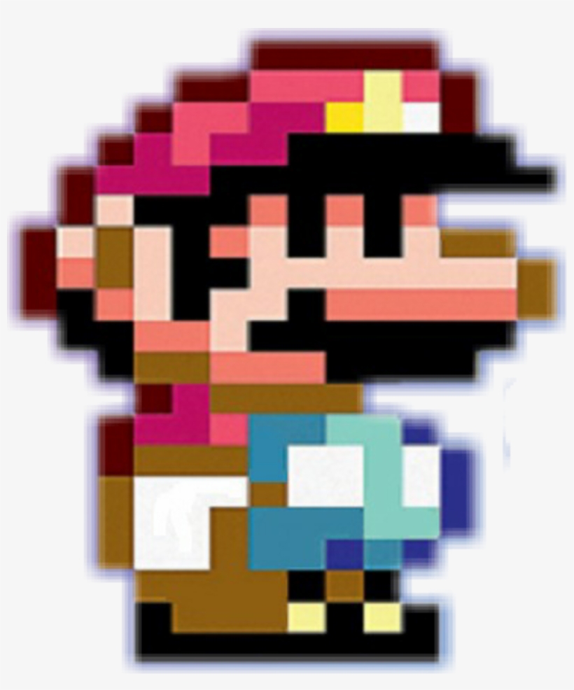 Mario Oldschool Dandy Sega Bit Style Pixel Pixels - Super Mario World Small Mario Sprite, transparent png #8440826