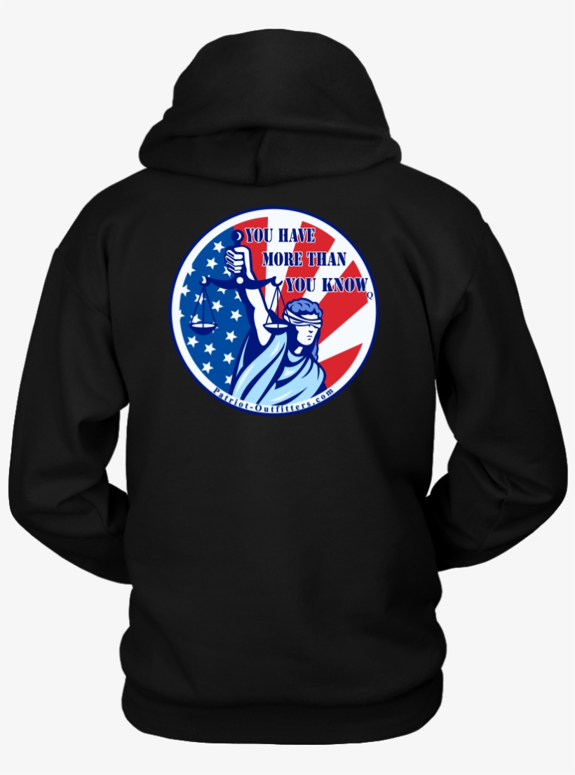Lady Justice Flag You Have More Than You Know On Back - Erza Fairy Tail Hoodie, transparent png #8440869