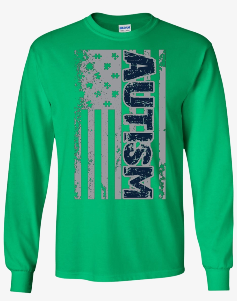 Autism Awareness American Flag Puzzle Piece Apparel - Summer Beats, transparent png #8441202