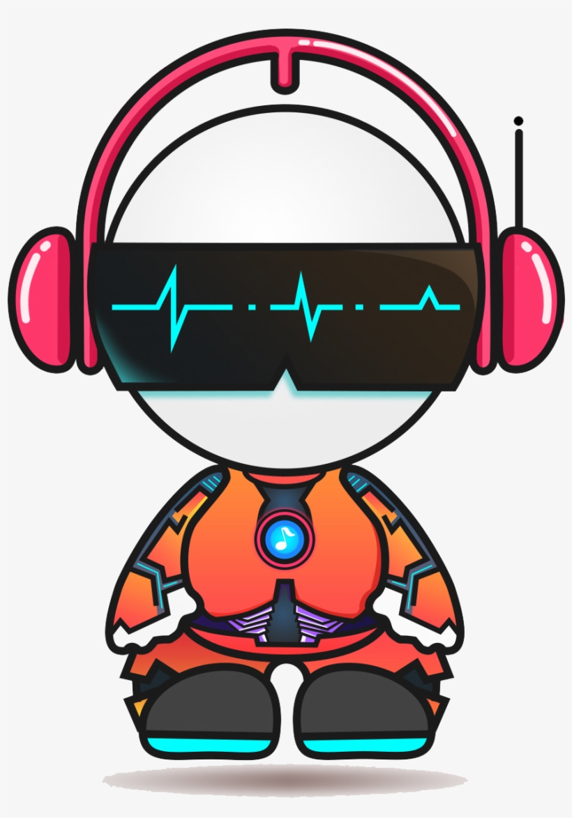 Wearing Sunglasses People Universe Headphones To Listening - Cartoon Wearing Headphones Png, transparent png #8441359