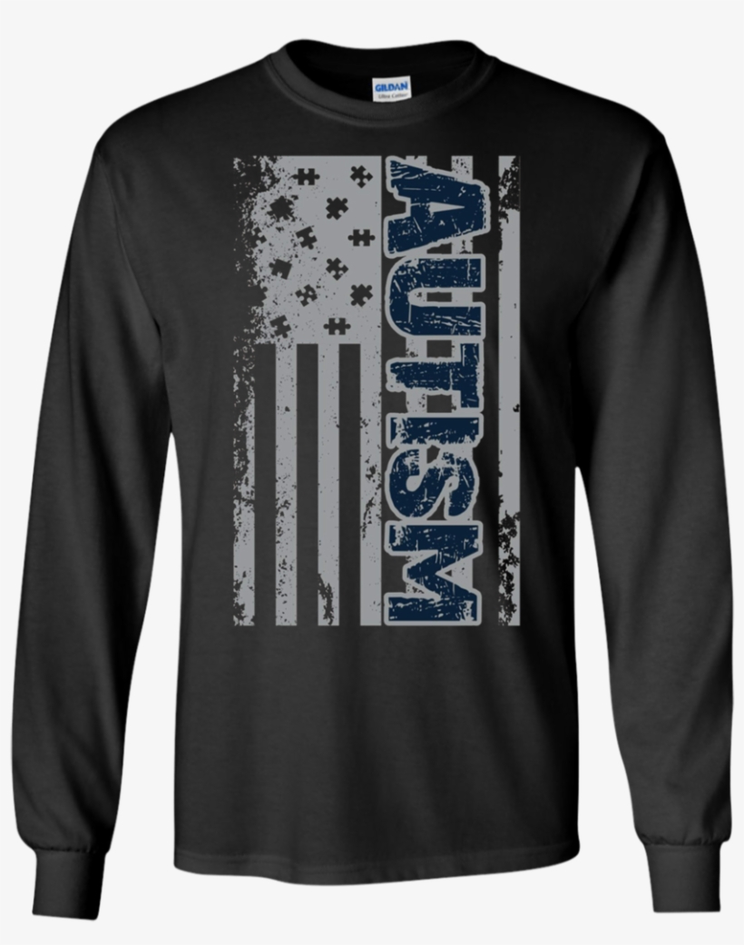 Autism Awareness American Flag Puzzle Piece Apparel - Ray Donovan T Shirts, transparent png #8441630