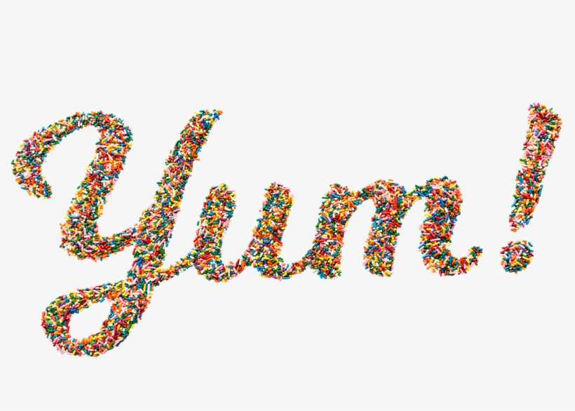 This Was Made By Laying Out Sprinkles, Taking A High-resolution - Graphic Design, transparent png #8441819