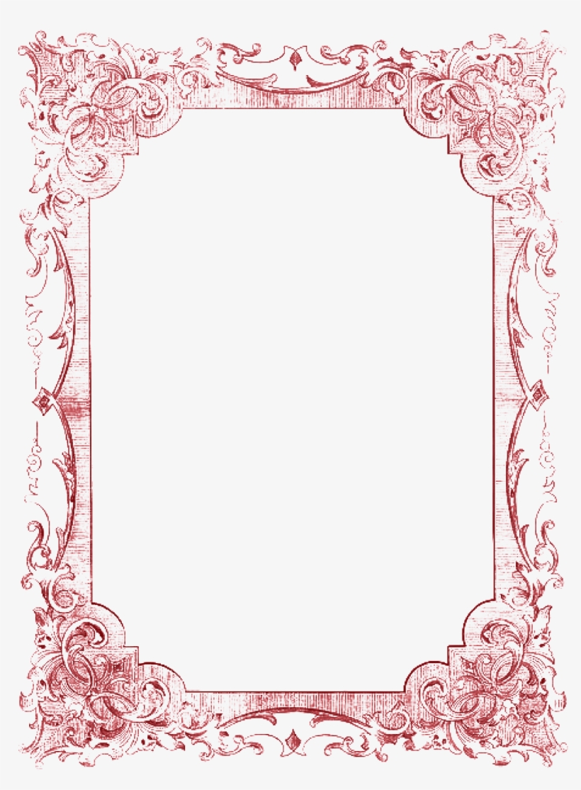 Picture Frame Romance Red - Christmas Tea Party Menu, transparent png #8442060