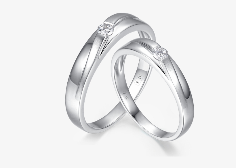Elegant Wave Flush Set Diamond Wedding Ring - Pre-engagement Ring, transparent png #8442104