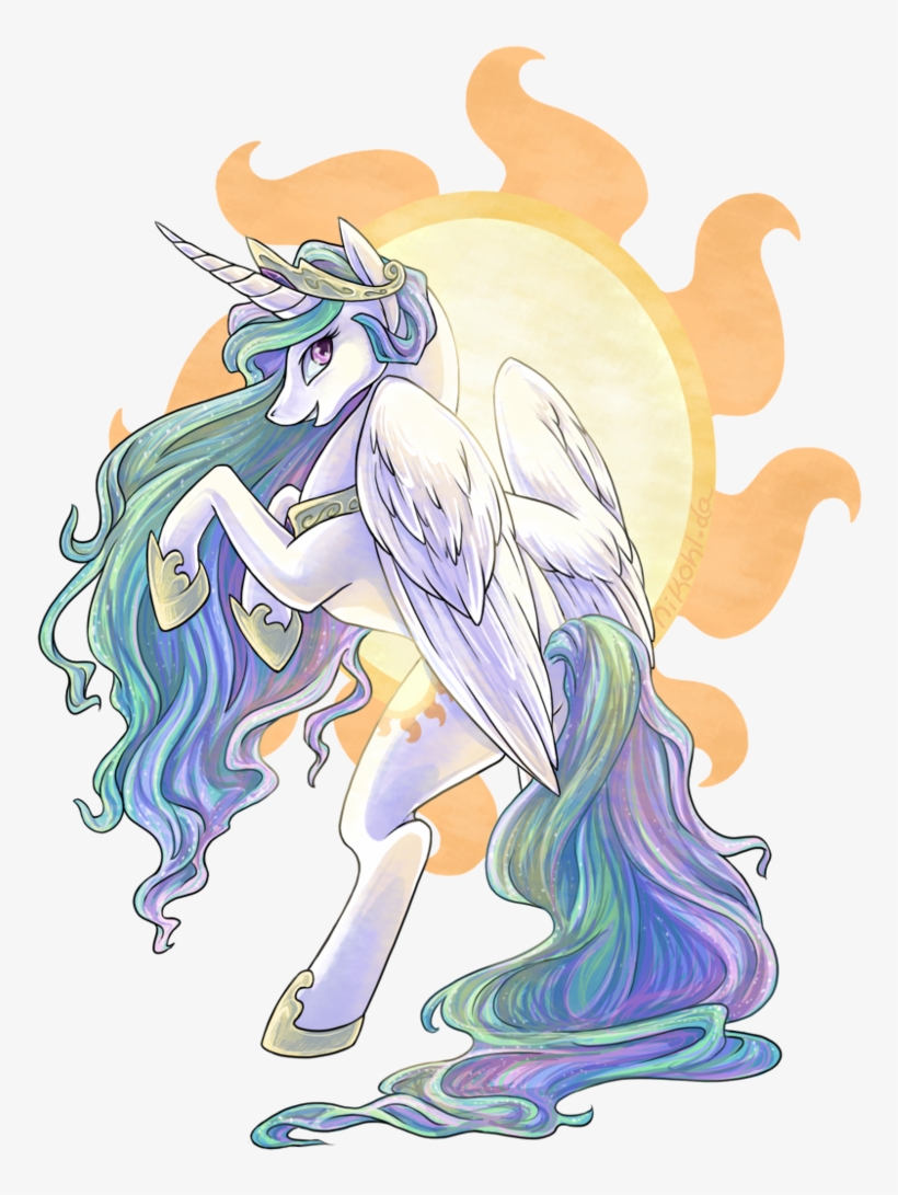 25 Images About My Little Pony On We Heart It - Princess Celestia Fan Art, transparent png #8442188