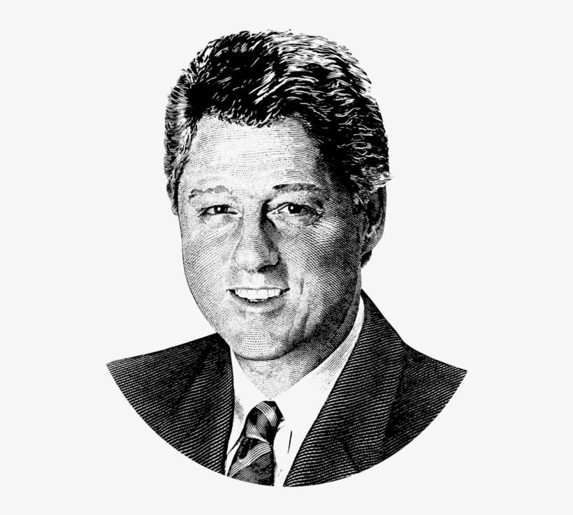 Click And Drag To Re-position The Image, If Desired - Bill Clinton, transparent png #8442660
