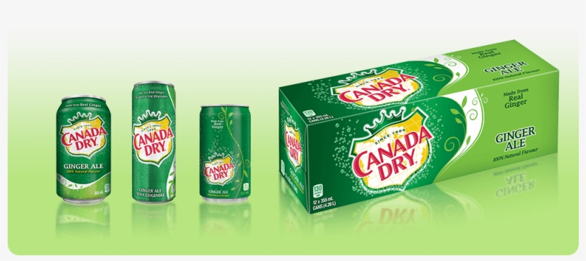 Canada Dry Ginger Ale Products In Different Can Shapes - Ginger Ale Box, transparent png #8442865