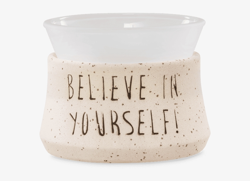 Believe In Yourself Scentsy Warmer - Ceramic, transparent png #8443264