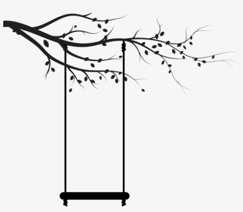 Free Png Swing Silhouette Png - Gambar Siluet Pohon Dan Ayunan, transparent png #8443819