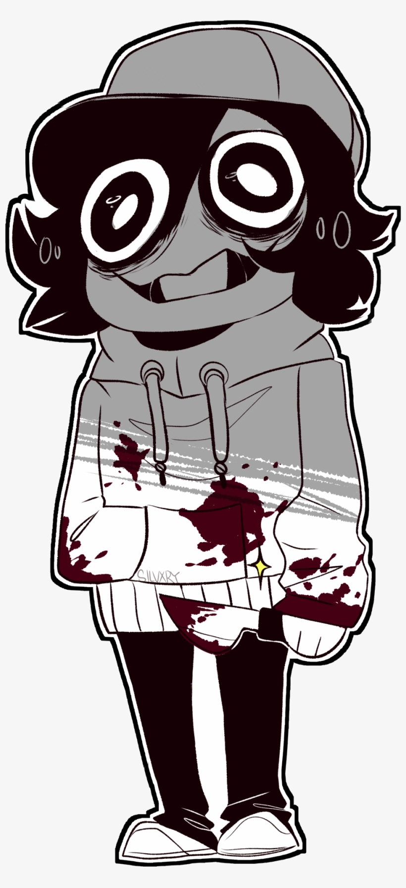 Jeff The Killer Sticker I Drew My Duuuuuuuuuuudes - Jeff The Killer Sticker, transparent png #8444361