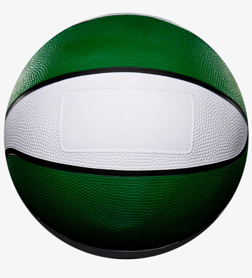 Speed Print 8 Panel Rubber Camp Basketball - Green And White Basketball Png, transparent png #8444957