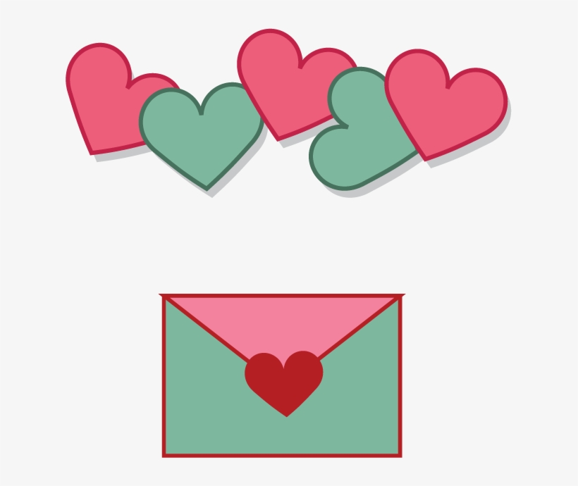 Paper Valentine S Day Love Heart Valentines - Sobre Con Corazon Animado, transparent png #8445397
