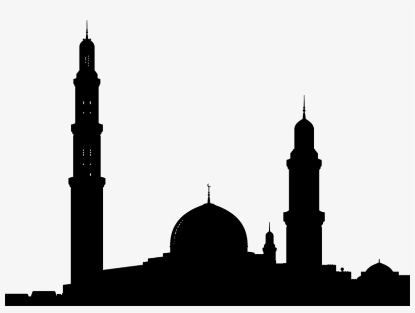 Silhouette, City, Architecture, Temple, Tower, Dome - Sultan Qaboos Grand Mosque, transparent png #8446154