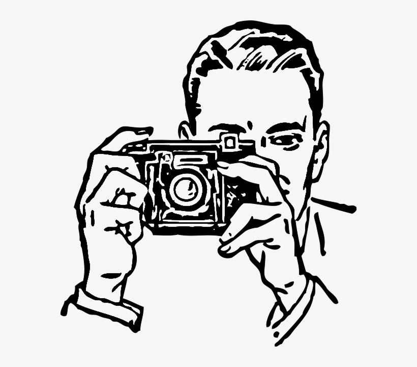 Photographers Silhouettes - Camera Clipart, transparent png #8446215