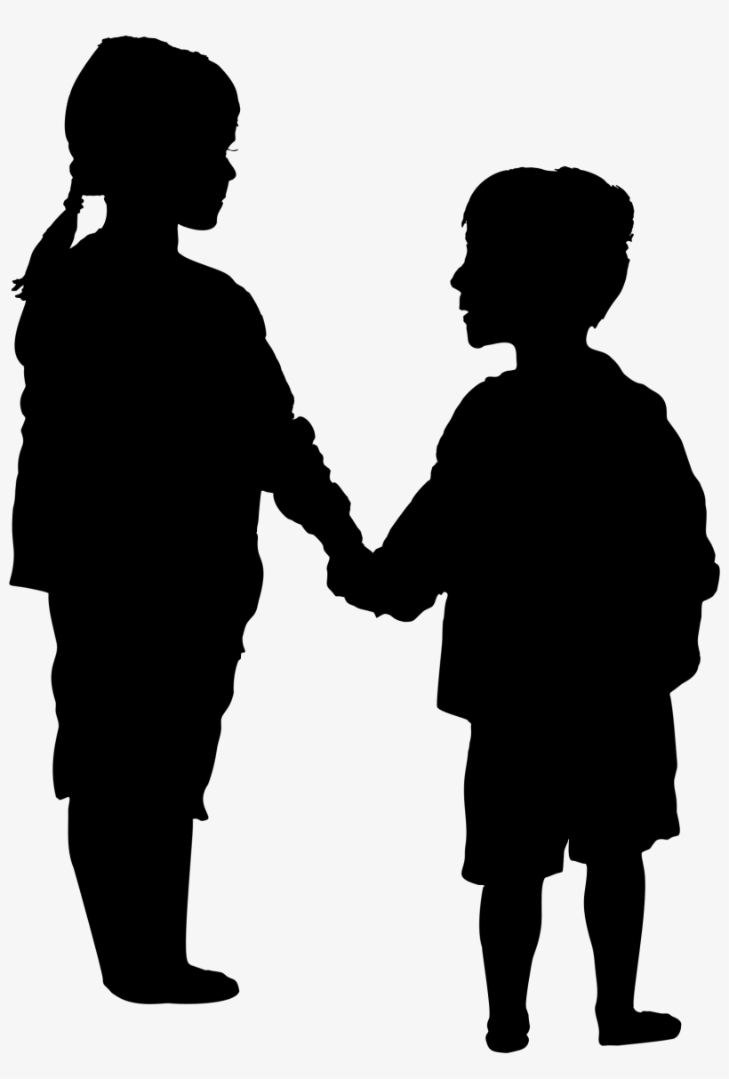 Big Image - Silhouette Of A Couple, transparent png #8446321