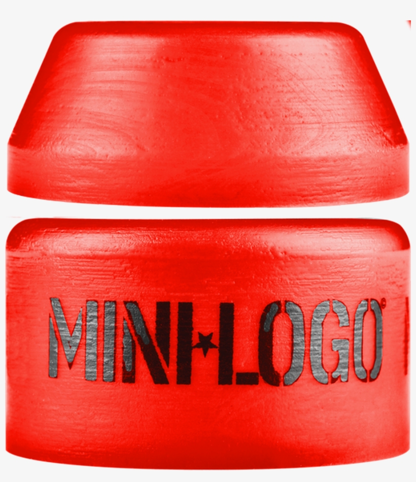 Mini Logo Bushing Set Hard 100a Red 2pcs - Mini Logo, transparent png #8447095