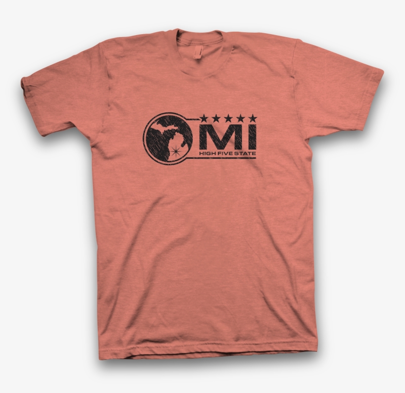 Mi High Five State Original Five Star Logo In Black - T Shirt, transparent png #8447537
