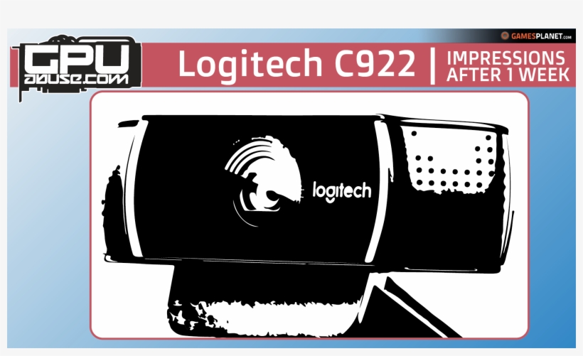 Logitech C922 Pro Stream Webcam - Poster, transparent png #8447613