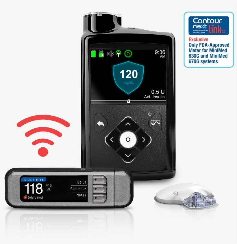 Blood Glucose Meter Contournext - Contour Next Link 2.4 Meter, transparent png #8448114