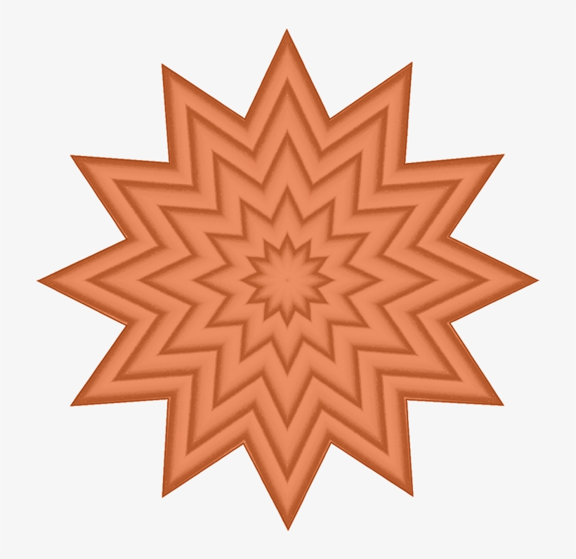 Orange Star Pattern - Its Not All Sunshine And Rainbows But A Good Amount, transparent png #8448802