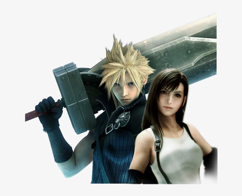 Cloud And Tifa Render By Katalunaeternity - Final Fantasy Cloud E Tifa, transparent png #8449063