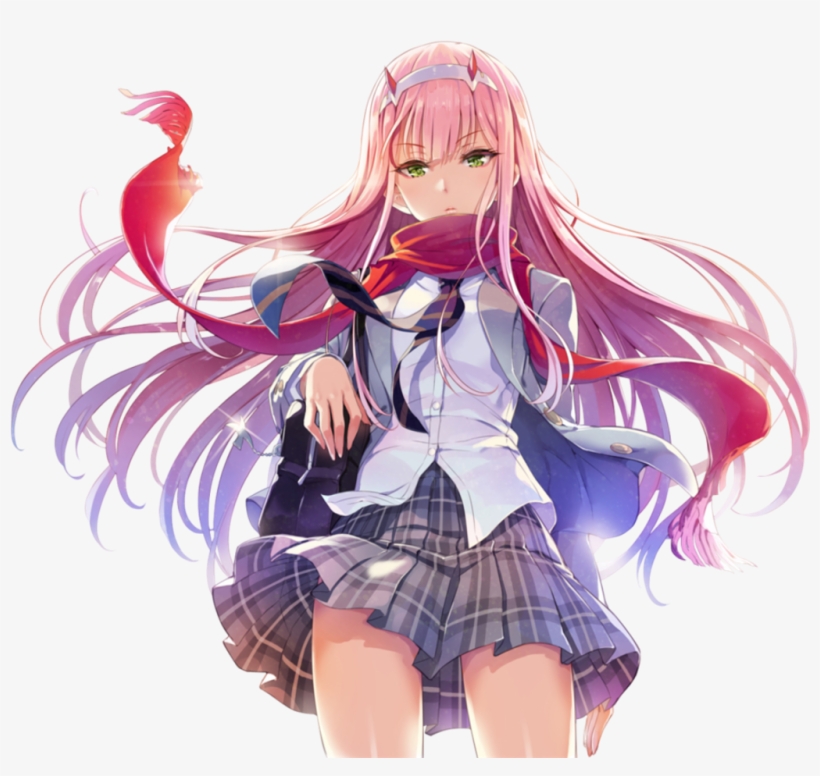 Zerotwo Sticker - Darling In The Franxx Zero Two Render, transparent png #8449463