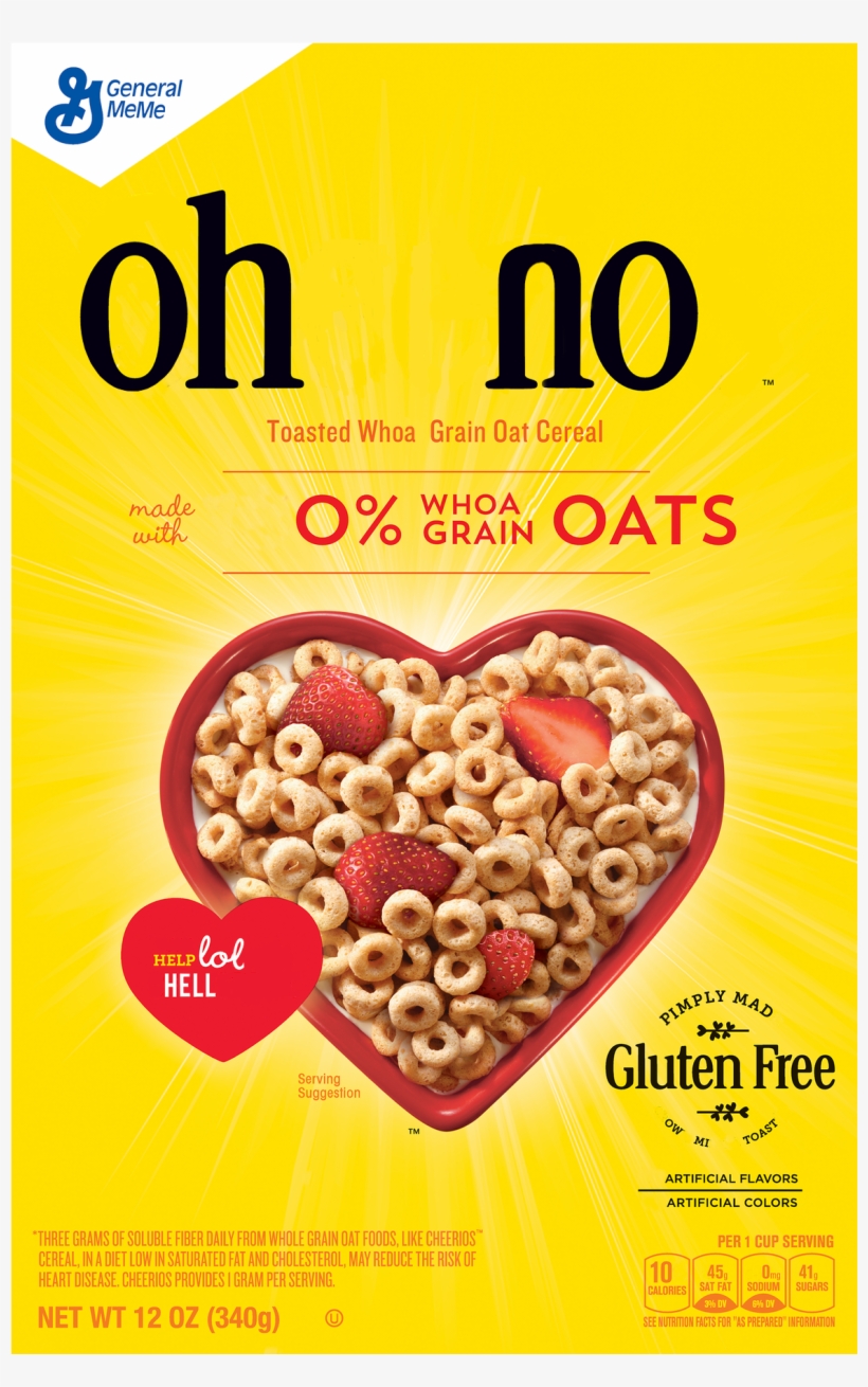 Oh No - General Mills Cheerios 12 Oz, transparent png #8449760