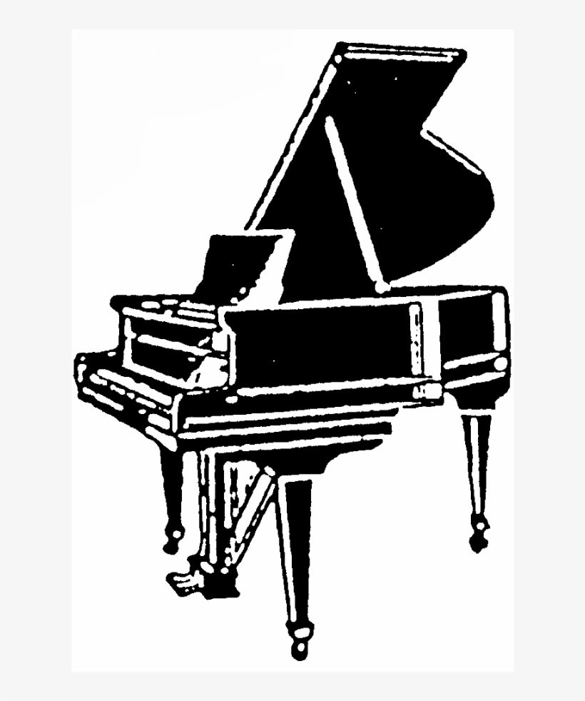 Grand Piano Rubber Stamp - Fortepiano, transparent png #8449909